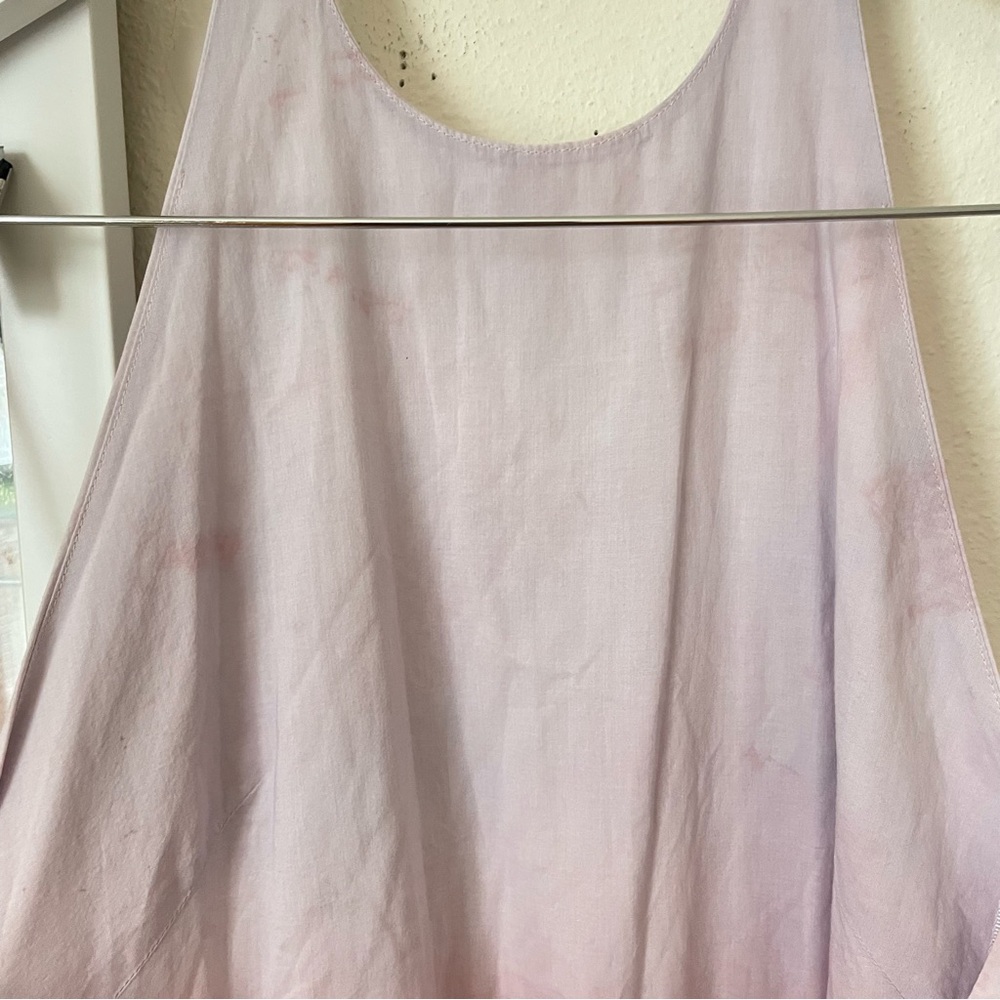 A.L.C. Light Blue and Dark Brown Tie-Dye Halter Maxi Dress - Picture 7 of 9